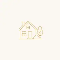 Gold home icon for residential landscape lighting service