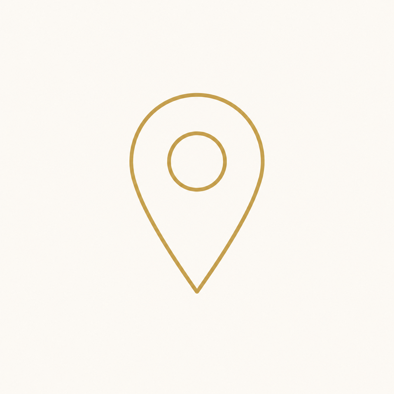 Gold map pin icon for Charleston service area
